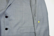Calvin Klein Mens Slim fit Suit Jacket Blazer 48 R Powder Blue Solid Stretch