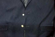 Tommy Hilfiger Mens Modern fit Sport Coat Blazer 46 R Navy Blue Solid Stretch