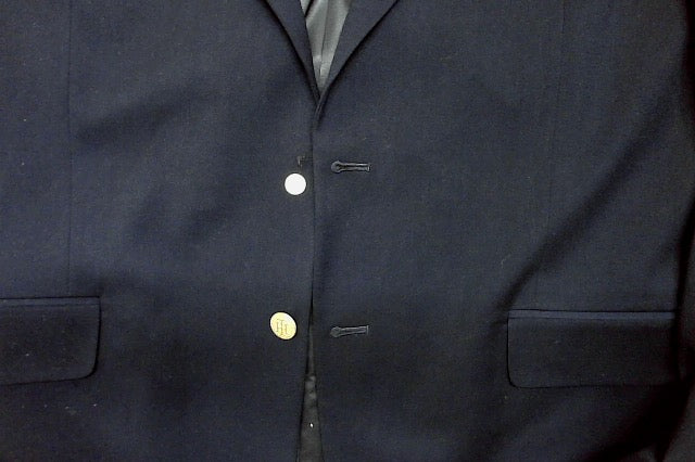 Tommy Hilfiger Mens Modern fit Sport Coat Blazer 46 R Navy Blue Solid Stretch