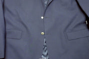 Brooks Brothers Mens Classic fit Suit Jacket Blazer 48 R Navy Blue Solid Stretch