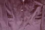 Bar III Mens Slim fit Velvet Sport Coat Blazer 44 L Red Solid Stretch