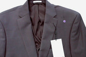 Bar Iii Mens Slim fit Suit Jacket Blazer 40 L Plum Purple Solid Stretch