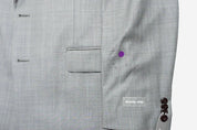 Michael Kors Mens Classic fit Sport Coat Blazer 42 R Light Grey Solid Stretch