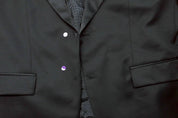 Hugo Boss Mens Modern fit Suit Jacket Blazer 48 R Black Solid Stretch