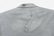 Michael Kors Mens Classic fit Sport Coat Blazer 46 S Light Grey Check Stretch
