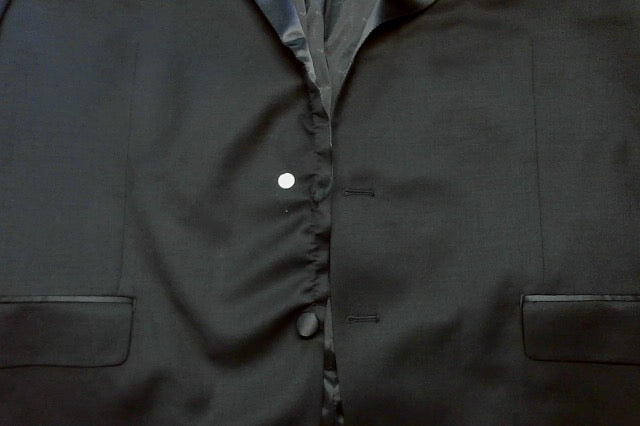 Michael Kors Mens Classic fit Tuxedo Jacket Blazer 52 R Black Solid Stretch