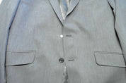 Kenneth Cole Mens Slim fit Suit Jacket Blazer 44 R Light Grey Solid Stretch
