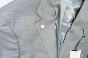 Calvin Klein Mens Slim fit Suit Jacket Blazer 38 S Powder Blue Solid Stretch