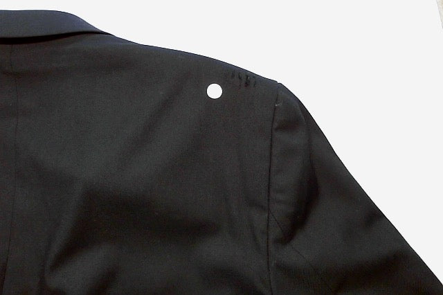 Kenneth Cole Mens Slim fit Suit Jacket Blazer 46 L Black Solid Stretch