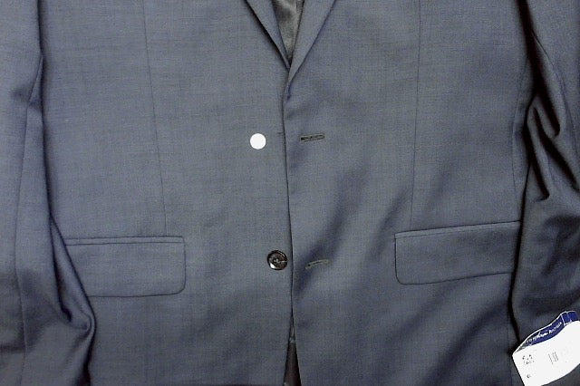Tommy Hilfiger Mens Modern fit Suit Jacket Blazer 40 L Navy Blue Solid Stretch
