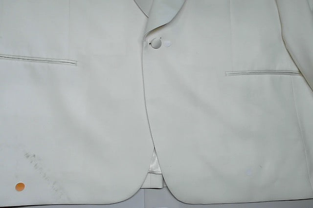 Tommy Hilfiger Mens Slim fit Tuxedo Jacket Blazer 52 R White Solid Stretch