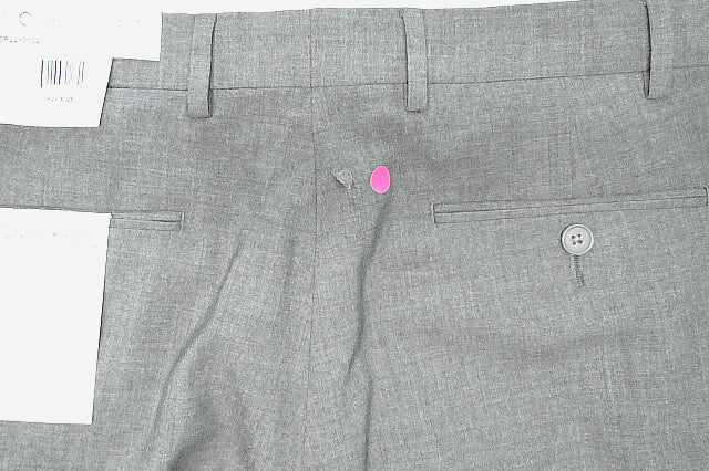 Calvin Klein Mens Skinny fit Dress Pants 36 / 29 Light Grey Solid Stretch