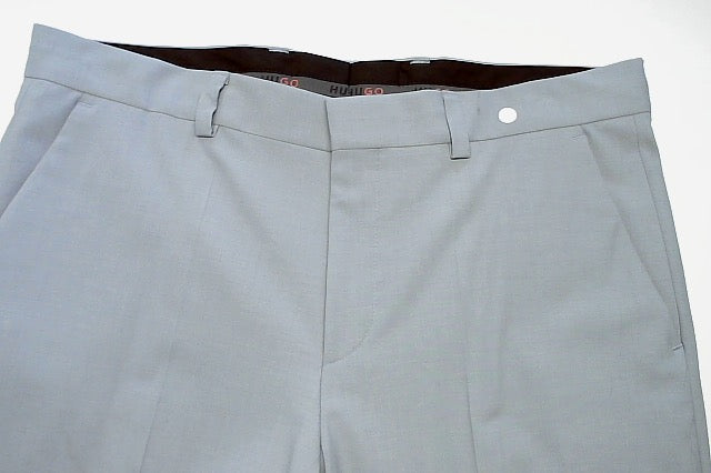 Hugo Boss Mens Modern fit Dress Pants 36 / 32 Light Blue Solid Stretch