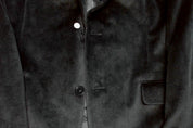 Bar IIi Mens Slim fit Velvet Sport Coat Blazer 42 S Black Solid Stretch