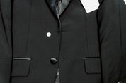 Calvin Klein Mens Slim fit Tuxedo Jacket Blazer 38 S Black Solid Stretch