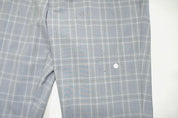 Alfani Mens Slim fit Dress Pants 36 / 32 Light Blue Plaid Stretch