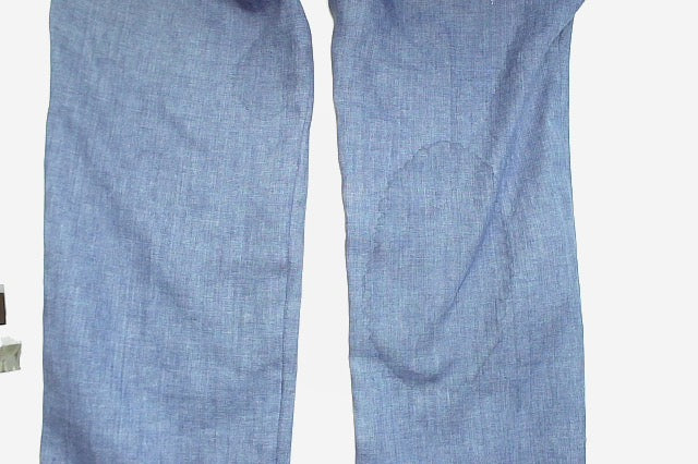 Robert Graham Mens Slim fit Dress Pants 32 / 32 Blue Solid Stretch