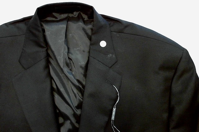 Michael Kors Mens Classic fit Suit Jacket Blazer 46 S Black Solid Stretch