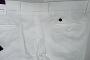 Tommy Hilfiger Mens Modern fit Dress Pants 38 / 32 White Solid Stretch