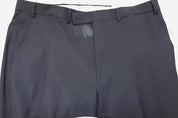 Calvin Klein Mens Slim fit Dress Pants 38 / 34 Navy Blue Solid Stretch Wool