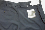 Haggar Mens Classic fit Dress Pants 40 / 32 Navy Blue Solid Stretch