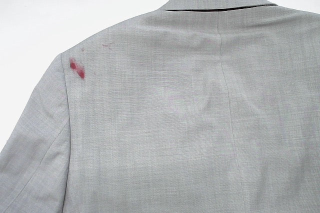 Calvin Klein Mens Slim fit Suit Jacket Blazer 42 S Light Grey Solid Stretch