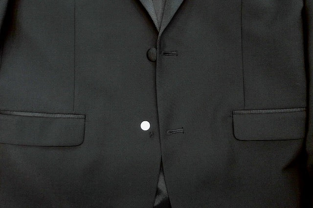 Bar Iii Mens Slim fit Tuxedo Jacket Blazer 40 R Black Solid Stretch