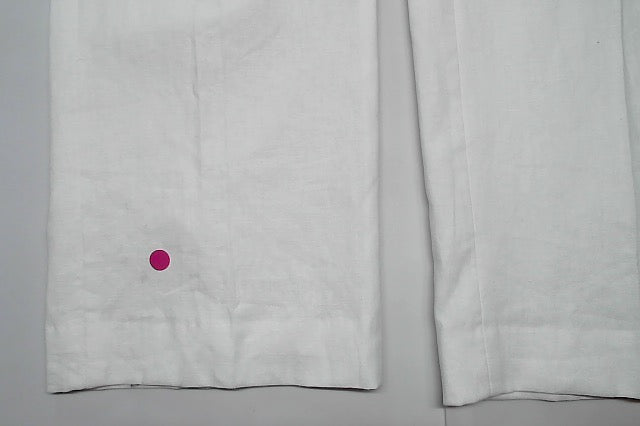 Tommy Hilfiger Mens Modern fit Dress Pants 40 / 32 White Solid Stretch Linen