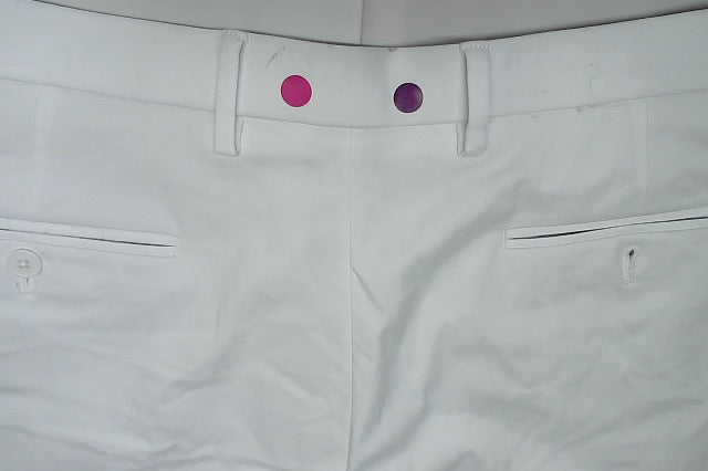 Tommy Hilfiger Mens Modern fit Dress Pants 36 / 30 White Solid Stretch
