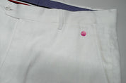 Tommy Hilfiger Mens Modern fit Dress Pants 34 / 32 White Solid Stretch