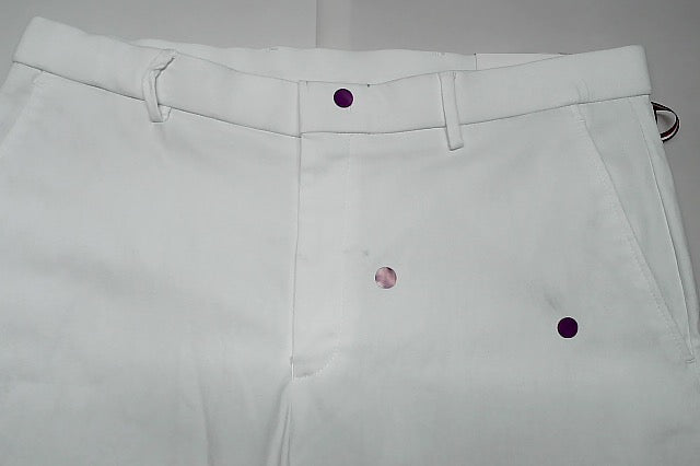 Tommy Hilfiger Mens Modern fit Dress Pants 34 / 32 White Solid Stretch