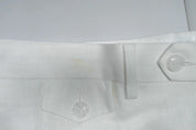 Tayion Mens Classic fit Dress Pants 40 / 30 White Herringbone Stretch