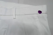 Tommy Hilfiger Mens Modern fit Dress Pants 33 / 32 White Solid Stretch