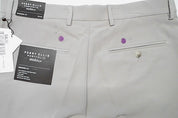 Perry Ellis Mens Modern fit Dress Pants 32 / 32 Beige Solid Stretch