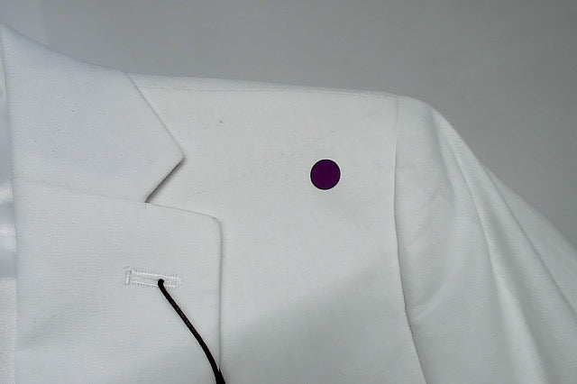 Bar Iii Mens Slim fit Suit Jacket Blazer 36 R White Solid Stretch