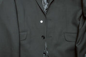 Kenneth Cole Mens Slim fit Suit Jacket Blazer 40 S Black Solid Stretch
