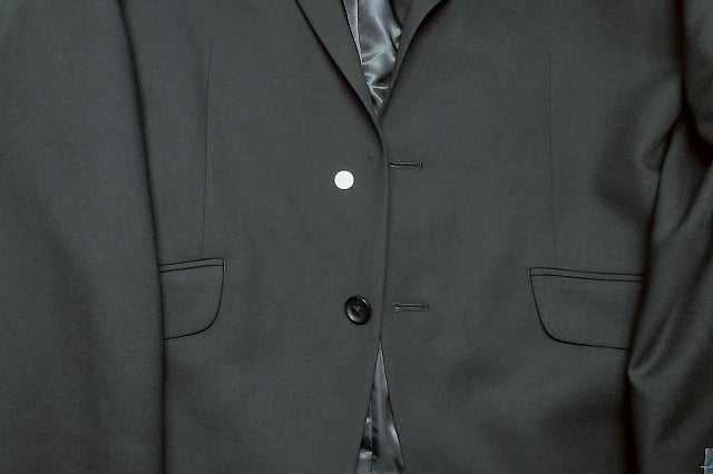 Kenneth Cole Mens Slim fit Suit Jacket Blazer 40 S Black Solid Stretch