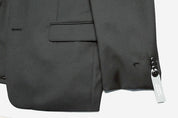Michael Kors Mens Classic fit Suit Jacket Blazer 42 S Black Solid Stretch Wool