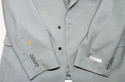 Bar Iii Mens Slim fit Suit Jacket Blazer 44 R Light Grey Solid Stretch