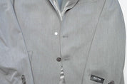 Kenneth Cole Mens Slim fit Suit Jacket Blazer 46 R Light Grey Solid Stretch