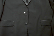 Tommy Hilfiger Mens Modern fit Tuxedo Jacket Blazer 48 L Black Solid Stretch