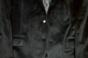 Bar Iii Mens Slim fit Sport Coat Blazer 44 R Black Solid Stretch