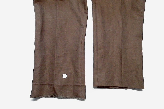Calvin Klein Mens Slim fit Dress Pants 32 / 32 Brown Solid Stretch Linen