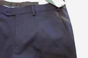 Alfani Mens Slim fit Dress Pants 36 / 29 Navy Blue Solid Stretch