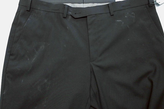 Alfani Mens Slim fit Dress Pants 38 / 30 Black Solid Stretch