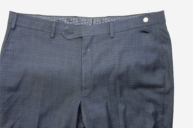 Tallia Mens Classic fit Dress Pants 36 / 30 Navy Blue Geometric Stretch