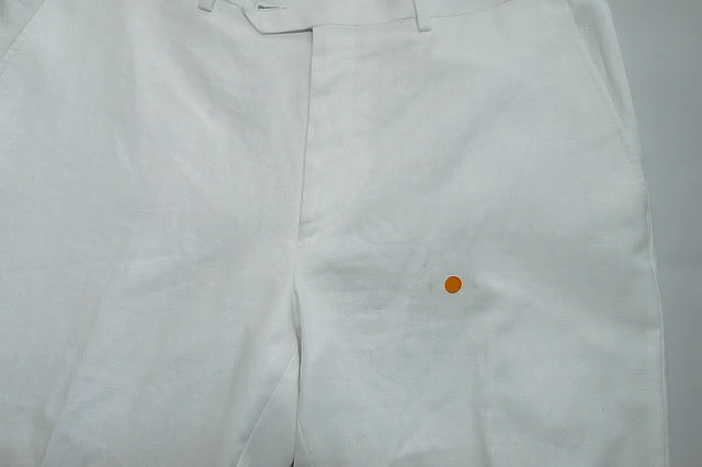 Bar Iii Mens Slim fit Dress Pants 34 / 30 White Solid Stretch