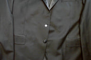 Michael Kors Mens Classic fit Tuxedo Jacket Blazer 46 R Black Solid Stretch