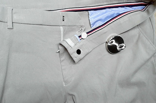 Tommy Hilfiger Mens Modern fit Dress Pants 38 / 30 Beige Solid Stretch