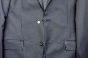 Alfani Mens Slim fit Suit Jacket Blazer 38 R Navy Blue Solid Stretch